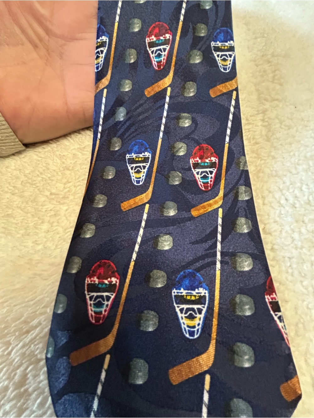 🎁3 for $30 - Hockey Sticks & Helmets Necktie